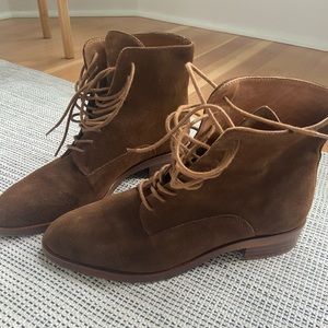 Massimo Dutti Suede Lace up Boots